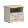 Szafka nocna Anga 54 cm z szufladą kashmir/dąb mauvella