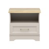 Szafka nocna Anga 54 cm z szufladą kashmir/dąb mauvella
