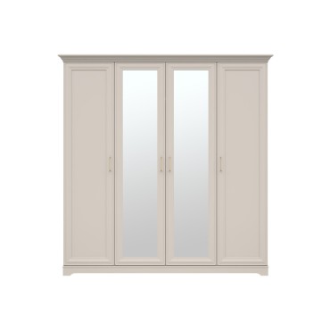 Szafa czterodrzwiowa Anga 201 cm z lustrem kashmir