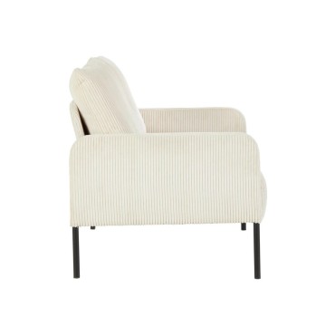 Sofa dwuosobowa Cord nierozkładana beżowa