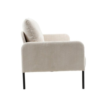 Sofa dwuosobowa Cord nierozkładana beżowa
