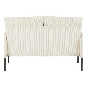 Sofa dwuosobowa Cord nierozkładana beżowa