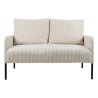 Sofa dwuosobowa Cord nierozkładana beżowa