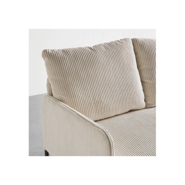 Sofa dwuosobowa Cord nierozkładana beżowa