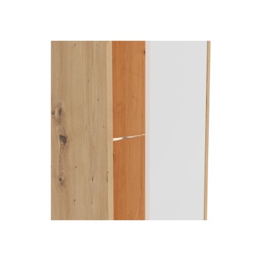 Regał Gap 52 cm z drzwiami i 3 półkami dąb artisan/biały