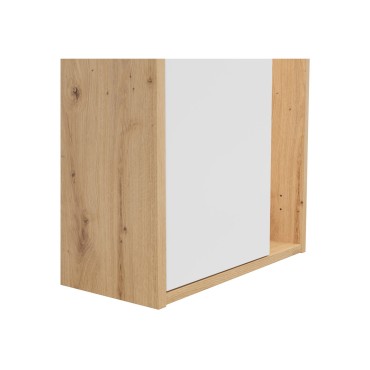 Regał Gap 52 cm z drzwiami i 3 półkami dąb artisan/biały