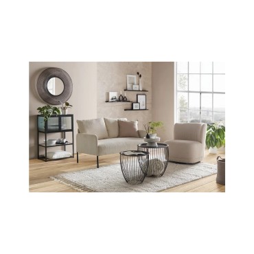 Regał Gap 52 cm z drzwiami i 3 półkami dąb artisan/biały