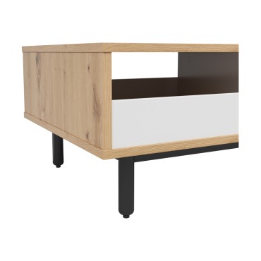 Ława Gap 110x60 dąb artisan/biały