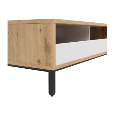 Ława Gap 110x60 dąb artisan/biały