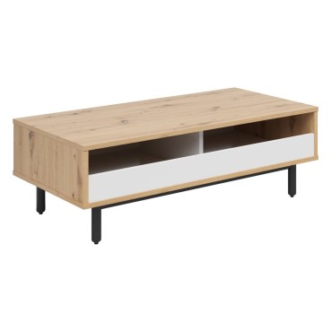 Ława Gap 110x60 dąb artisan/biały