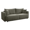 Sofa trzyosobowa Zonte rozkładana z pojemnikiem szenilowa antracytowa