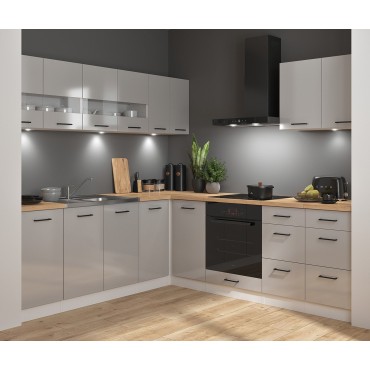 Junona Line komplet kuchenny z AGD dąb sonoma wenge