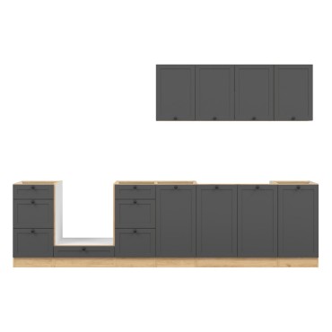 Komplet kuchenny Junona Line 300 cm grafitowy