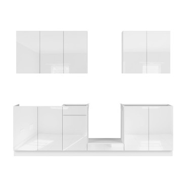 Komplet kuchenny Top Line 260 cm biały połysk