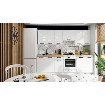 Komplet kuchenny Top Line 260 cm biały połysk