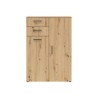Komoda MultiDo 80 cm z 2 drzwiami i 2 szufladami dąb artisan
