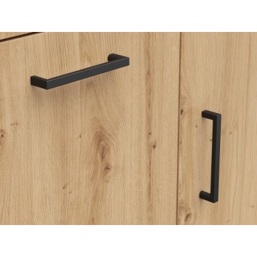 Komoda MultiDo 80 cm z 2 drzwiami i 2 szufladami dąb artisan