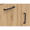 Komoda MultiDo 80 cm z 2 drzwiami i 2 szufladami dąb artisan