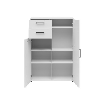 Komoda MultiDo z 2 drzwiami i 2 szufladami biała