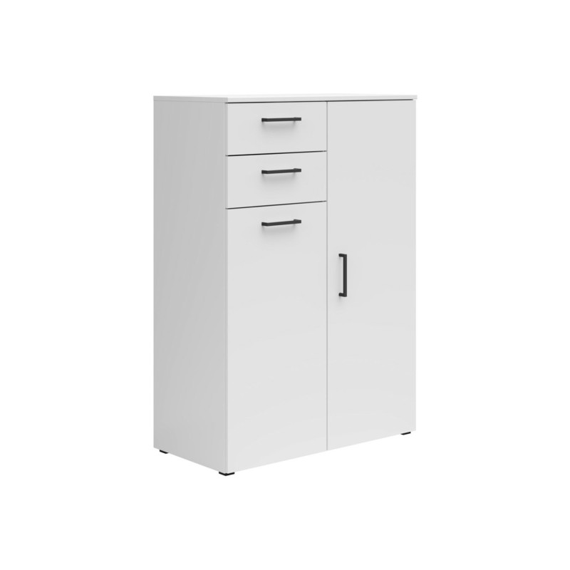 Komoda MultiDo z 2 drzwiami i 2 szufladami biała