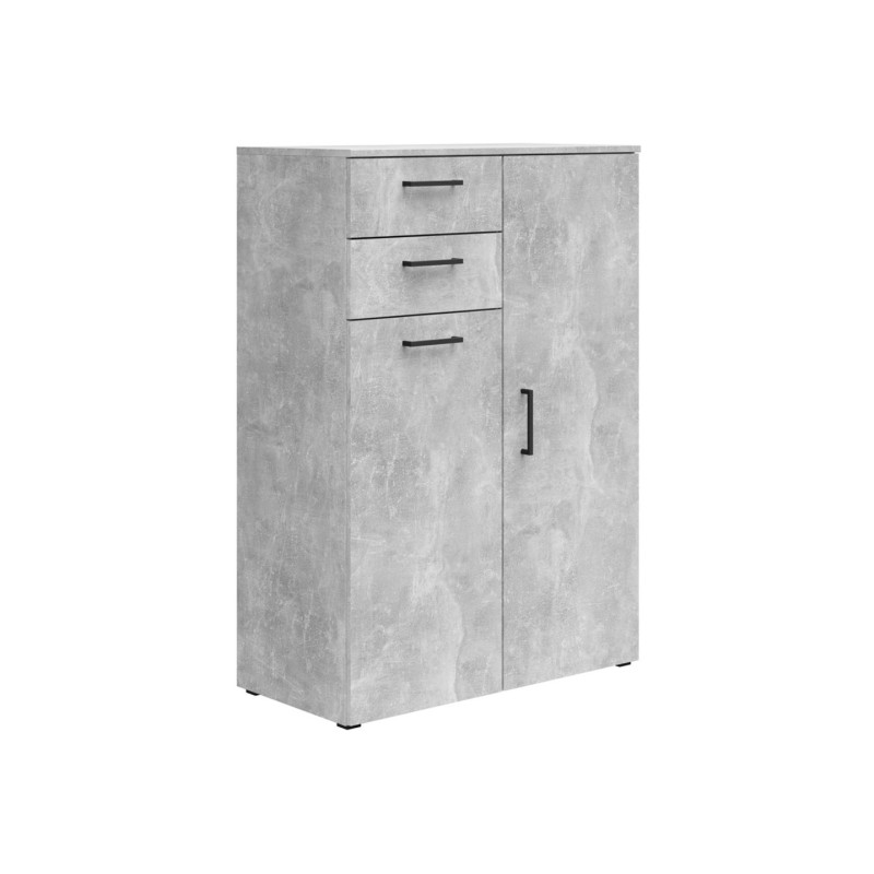 Komoda MultiDo 80 cm z 2 drzwiami i 2 szufladami jasny atelier