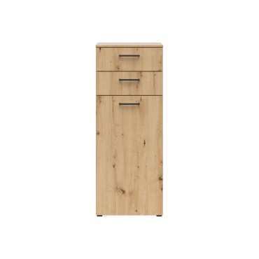 Komoda MultiDo 45 cm z drzwiami i 2 szufladami dąb artisan