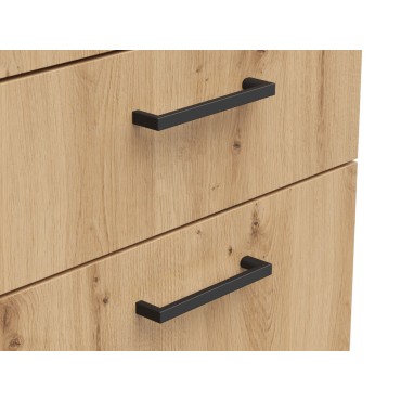 Komoda MultiDo 45 cm z drzwiami i 2 szufladami dąb artisan