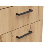 Komoda MultiDo 45 cm z drzwiami i 2 szufladami dąb artisan
