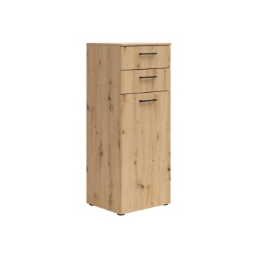 Komoda MultiDo 45 cm z drzwiami i 2 szufladami dąb artisan