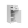 Komoda MultiDo 45 cm z drzwiami i 2 szufladami biała
