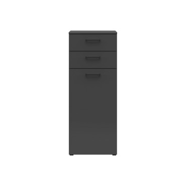 Komoda MultiDo 45 cm z drzwiami i 2 szufladami grafitowa