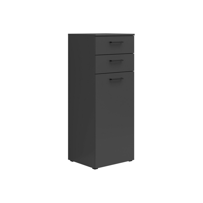 Komoda MultiDo 45 cm z drzwiami i 2 szufladami grafitowa
