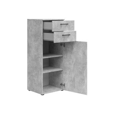 Komoda MultiDo 45 cm z drzwiami i 2 szufladami jasny atelier