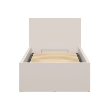 Łóżko Tetrix 90x200 ze stelażem i pojemnikiem kaszmir