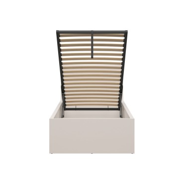 Łóżko Tetrix 90x200 ze stelażem i pojemnikiem kaszmir