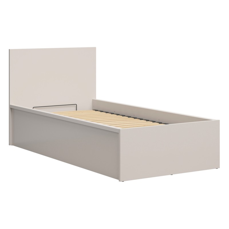 Łóżko Tetrix 90x200 ze stelażem i pojemnikiem kaszmir