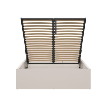Łóżko Tetrix 140x200 ze stelażem i pojemnikiem kaszmir