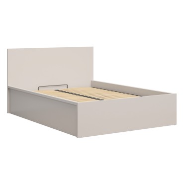 Łóżko Tetrix 140x200 ze stelażem i pojemnikiem kaszmir