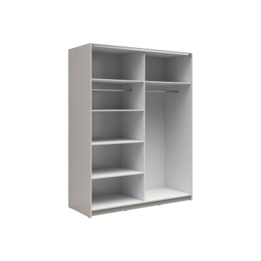 Szafa przesuwna Tetrix 153 cm z lustrem kaszmir