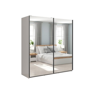 Szafa przesuwna Tetrix 183 cm z lustrem kaszmir