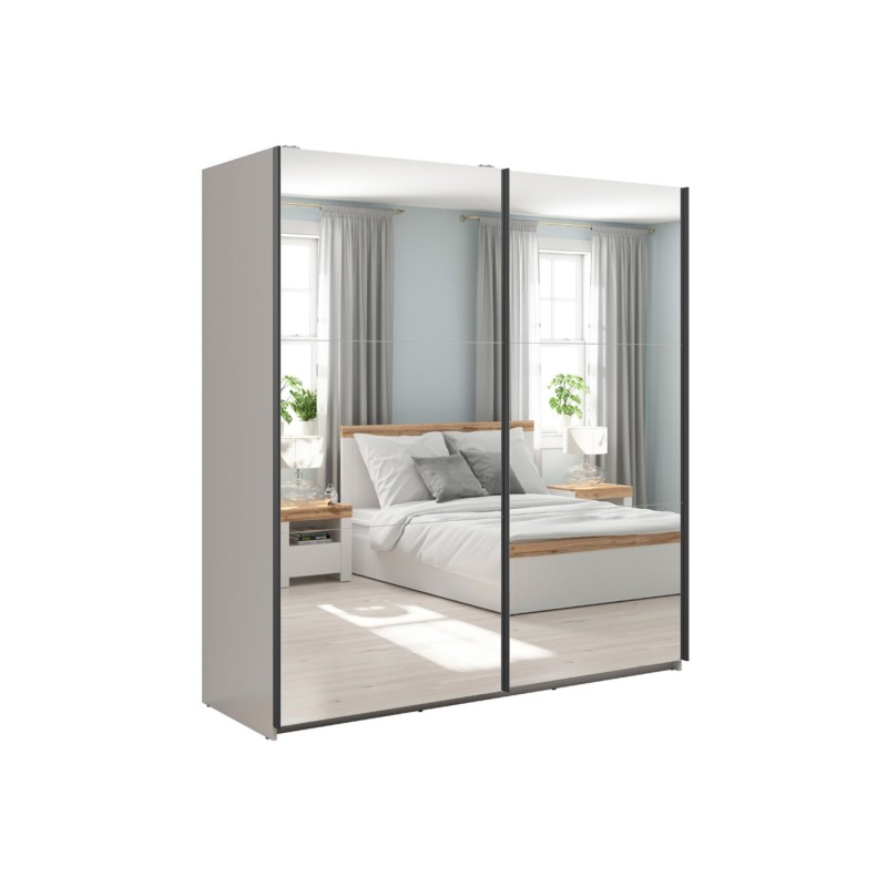 Szafa przesuwna Tetrix 183 cm z lustrem kaszmir
