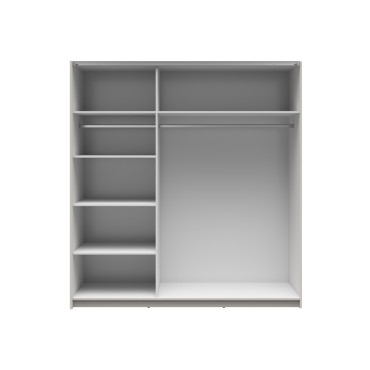 Szafa przesuwna Tetrix 183 cm z lustrem kaszmir