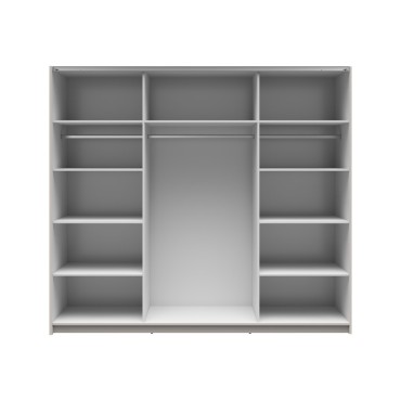 Szafa przesuwna Tetrix 220 cm z lustrem kaszmir