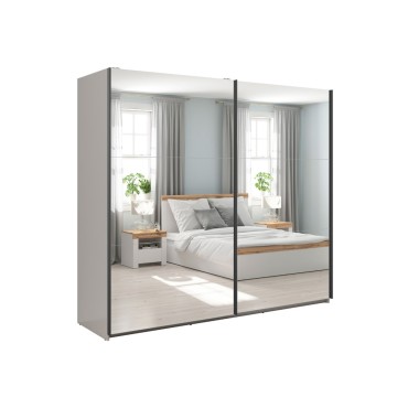 Szafa przesuwna Tetrix 220 cm z lustrem kaszmir