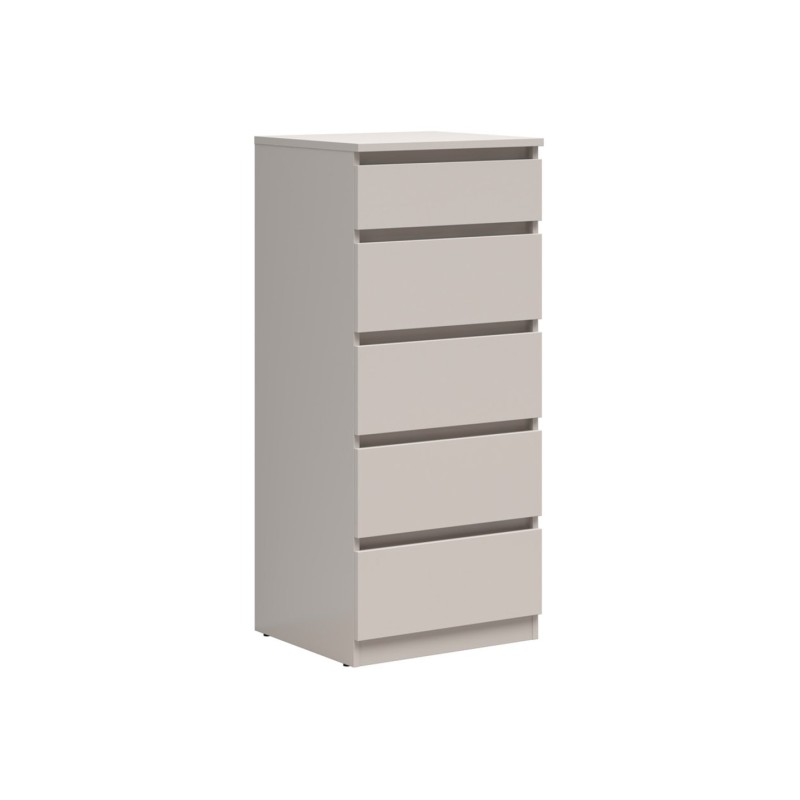 Komoda Tetrix 50 cm z 5 szufladami kaszmir