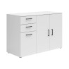 Komoda MultiDo 120 cm z 3 drzwiami i 2 szufladami biała
