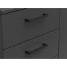 Komoda MultiDo 120 cm z 3 drzwiami i 2 szufladami grafitowa