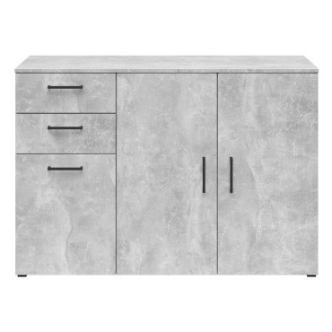 Komoda MultiDo120 cm z 3 drzwiami i 2 szufladami jasny atelier