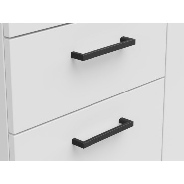 Komoda MultiDo 120 cm z 3 drzwiami i 2 szufladami biała