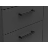Komoda MultiDo 120 cm z 3 drzwiami i 2 szufladami grafitowa